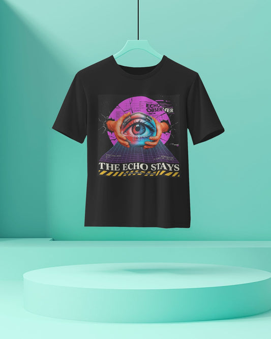 The Echo Stays- Men Half Sleeve Round Neck T-shirt