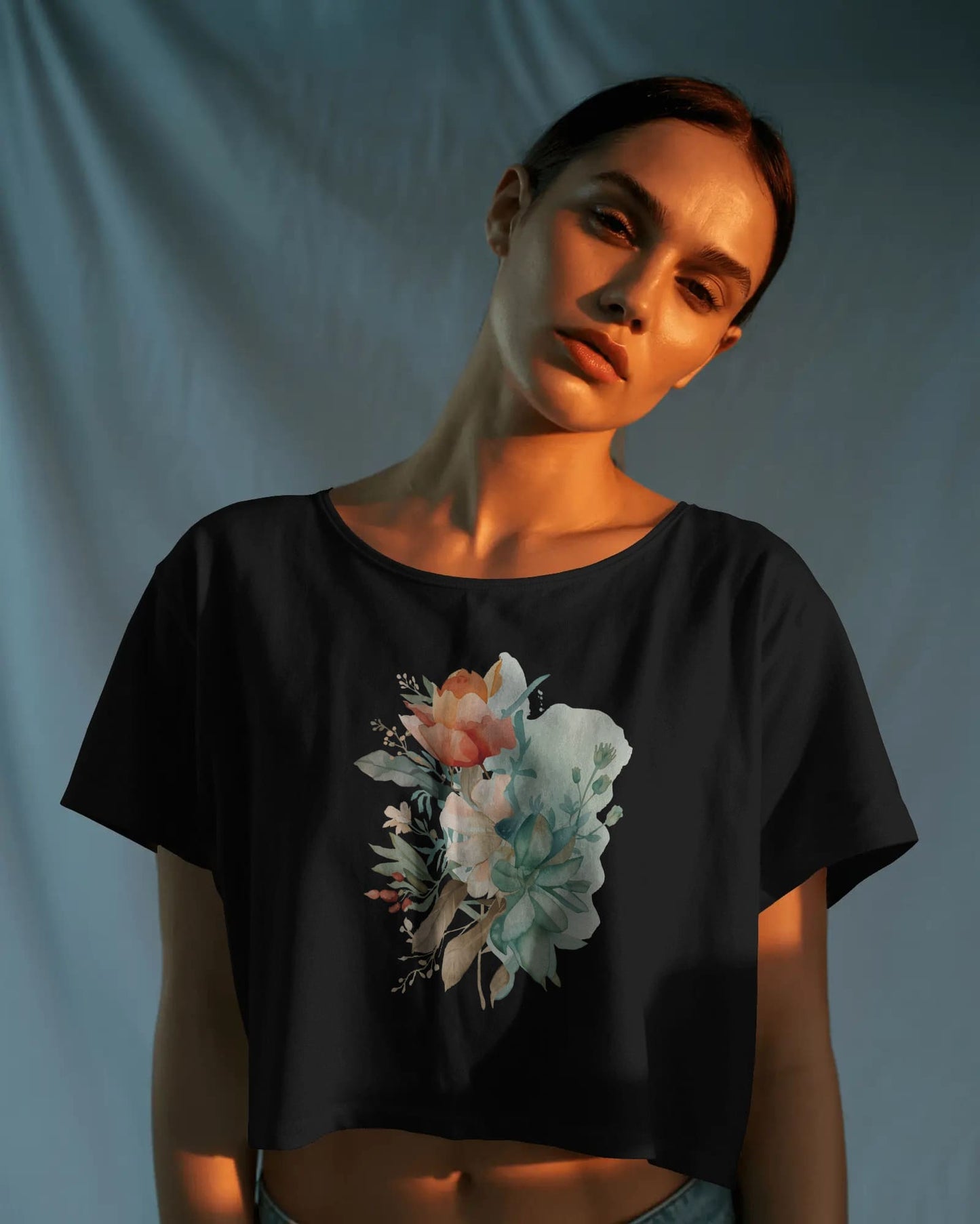 Flower -Crop Top