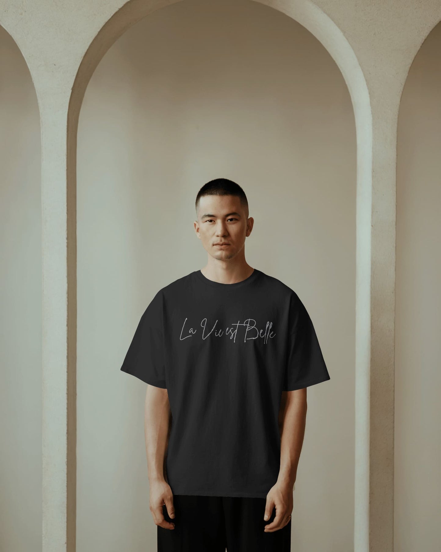 Life is beautiful- Men Oversize T-shirt
