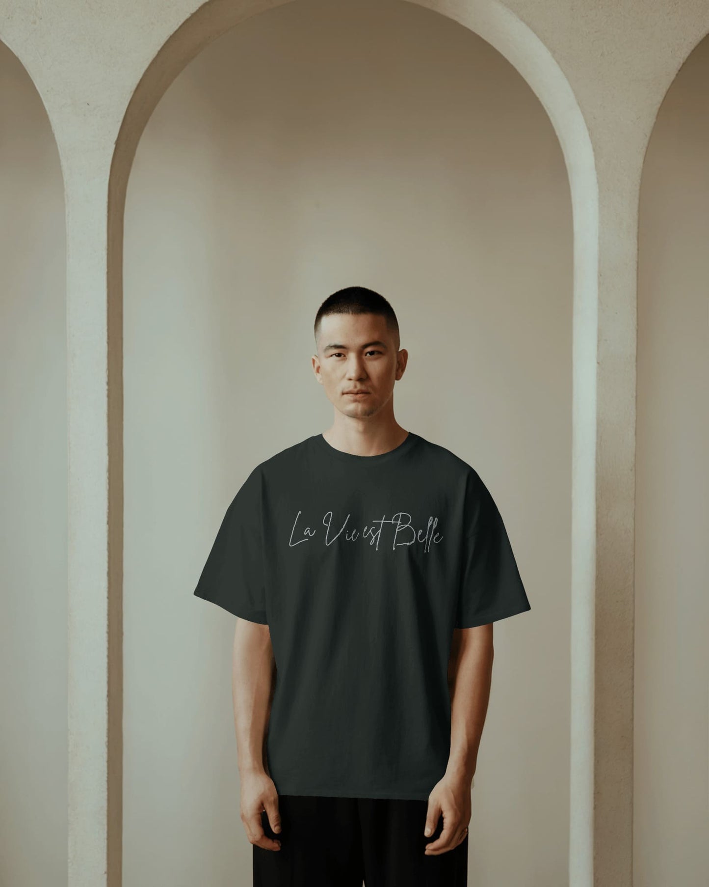 Life is beautiful- Men Oversize T-shirt
