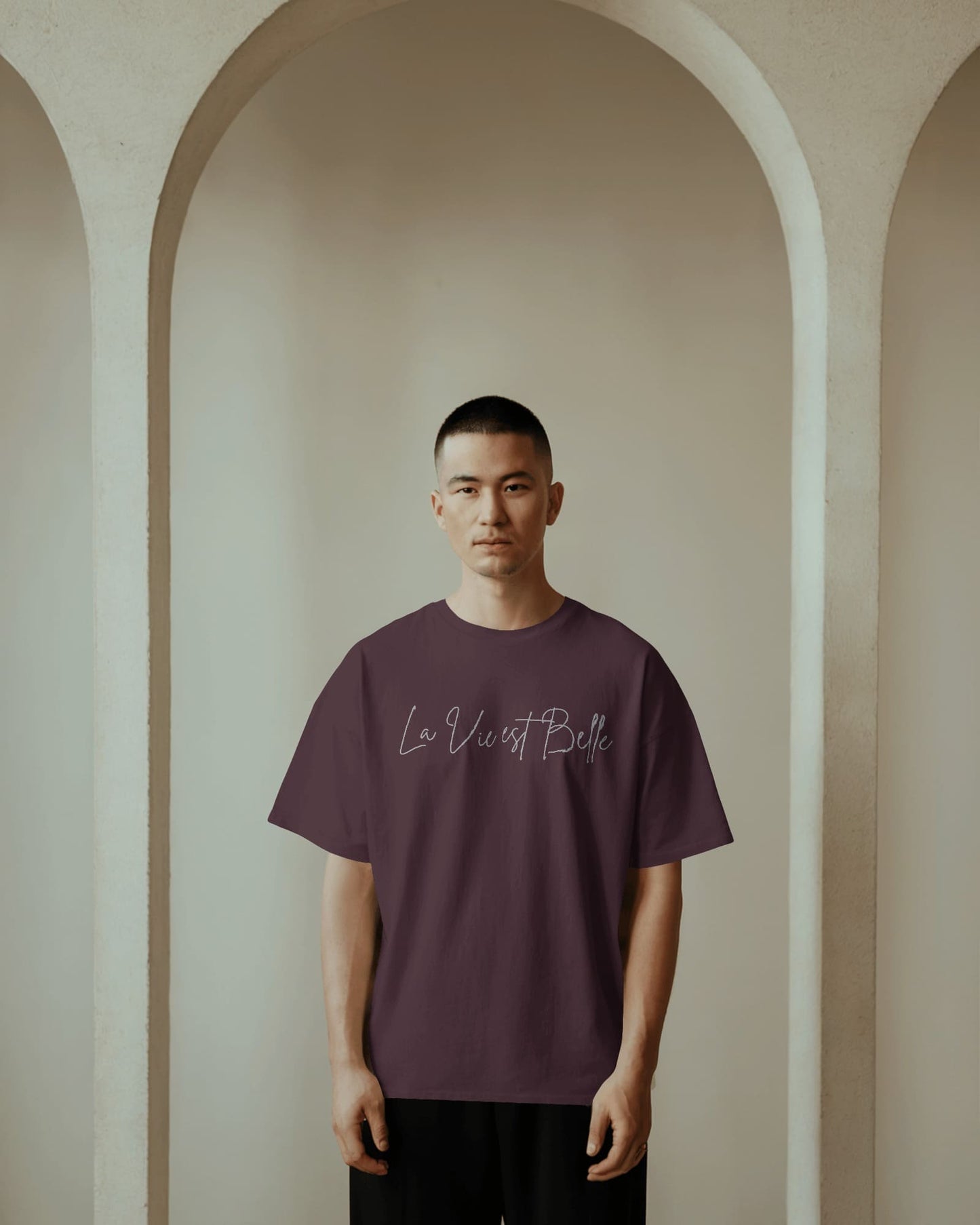 Life is beautiful- Men Oversize T-shirt