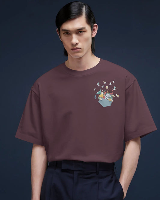 Pocket Animal- Men Oversize T-shirt