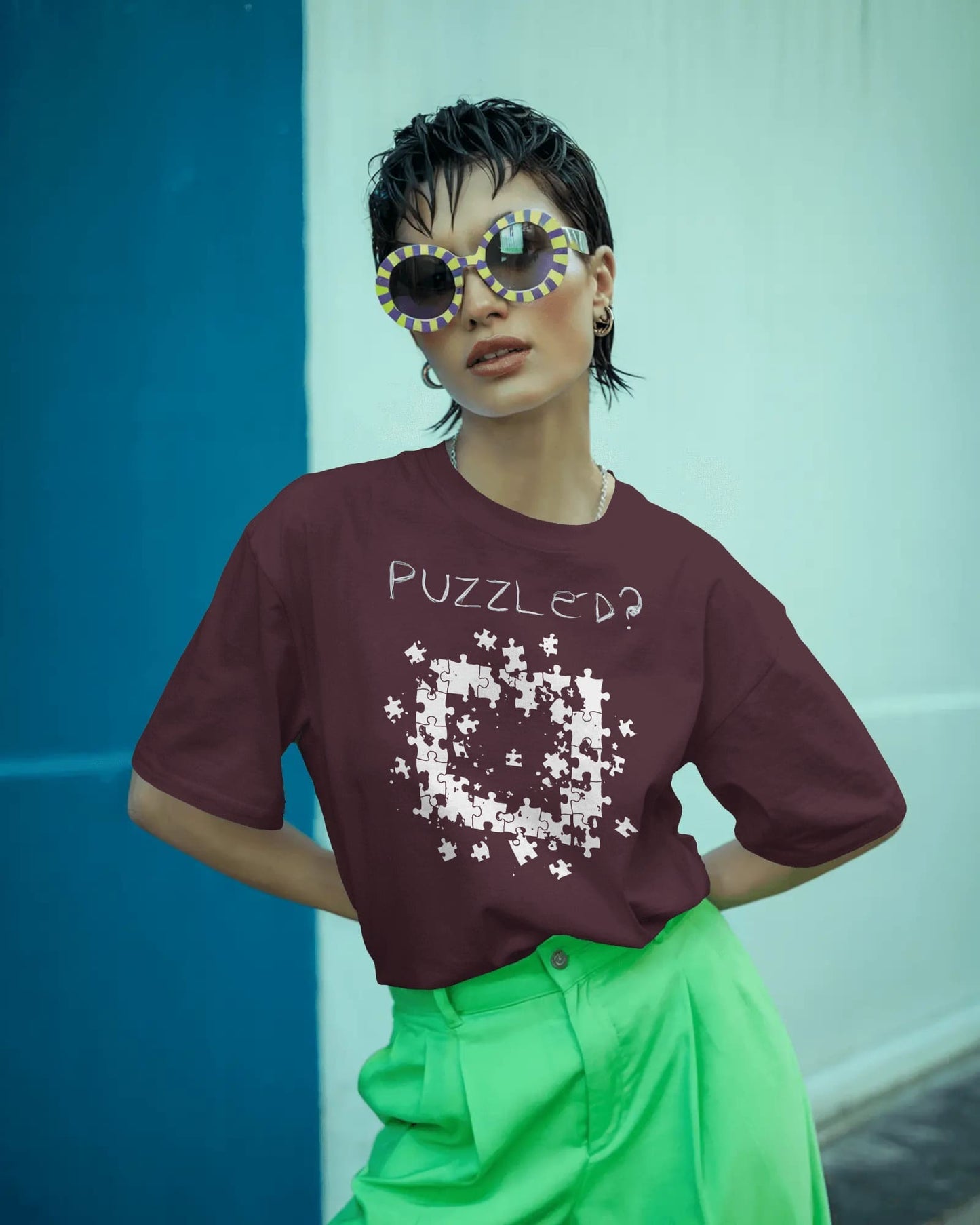 Puzzled- Women Oversize T-shirt