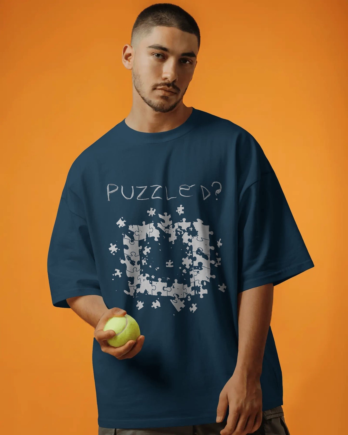 Puzzled- Men Oversize T-shirt