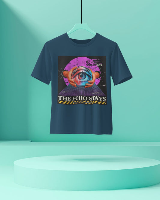 The Echo Stays- Women Half Sleeve Round Neck T-Shirt