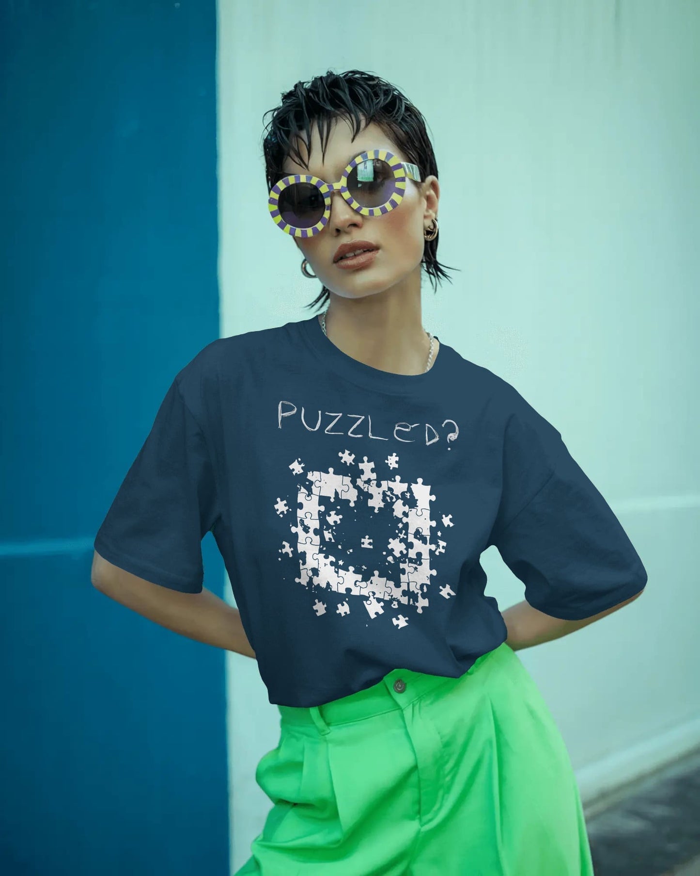Puzzled- Women Oversize T-shirt