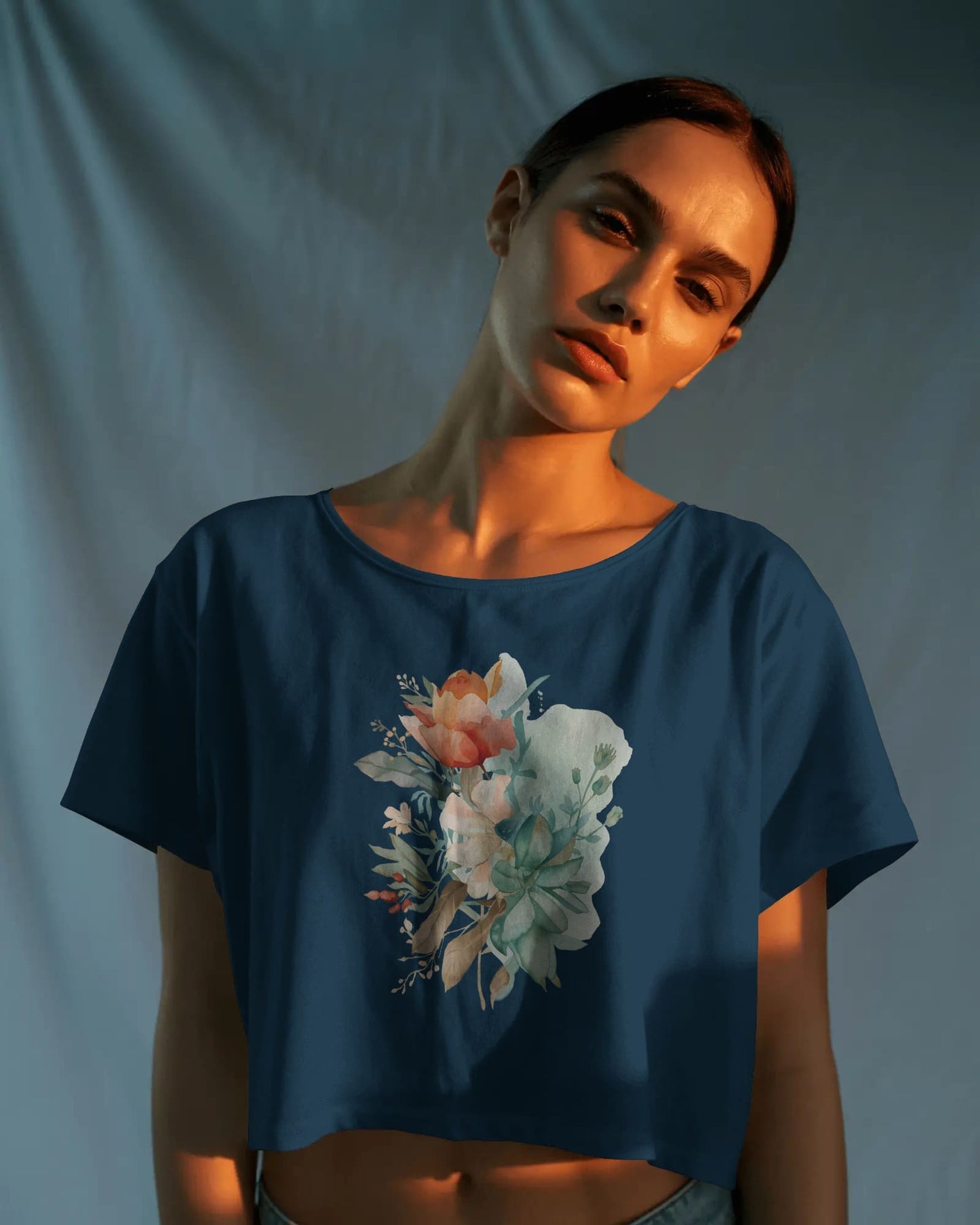 Flower -Crop Top