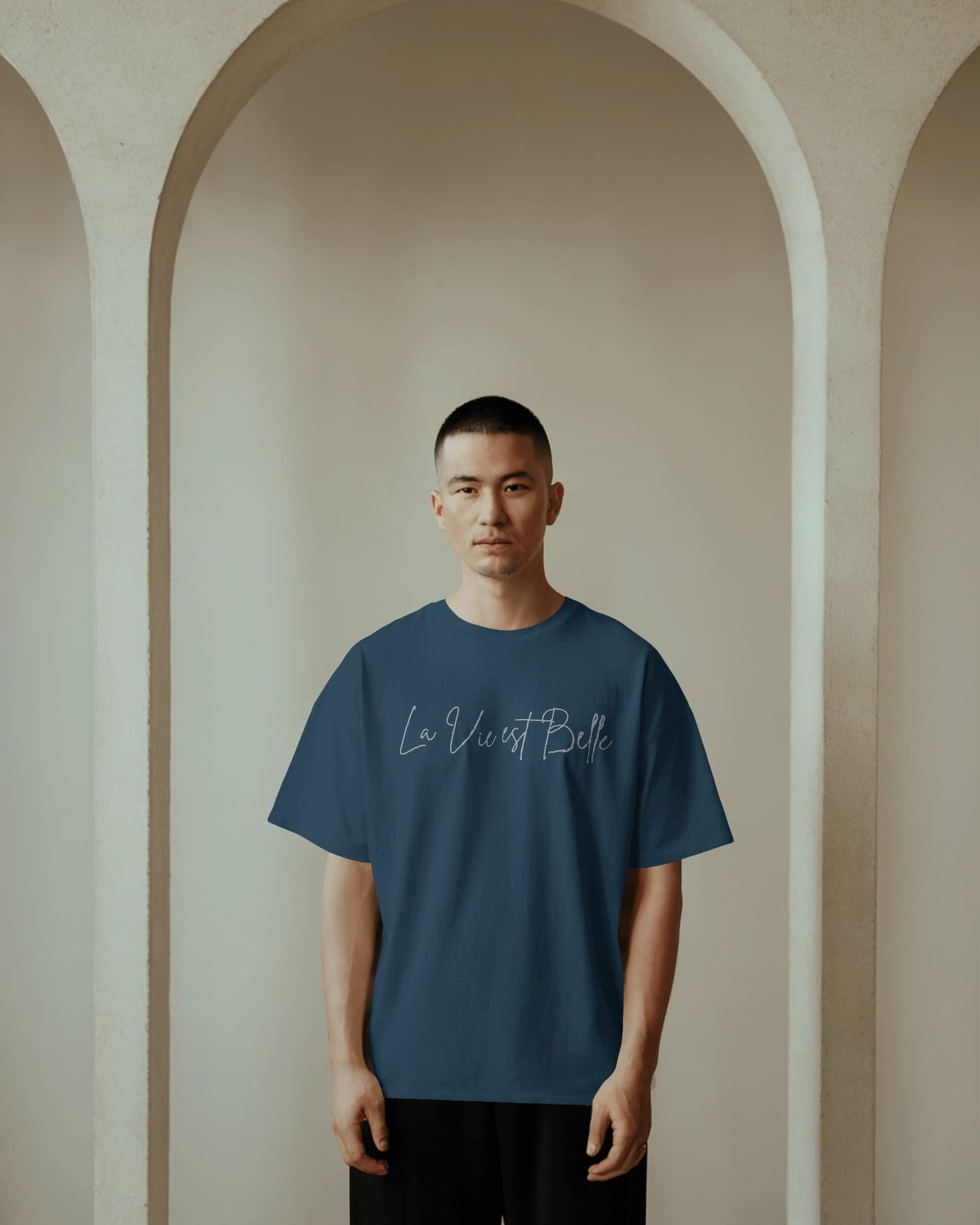 Life is beautiful- Men Oversize T-shirt