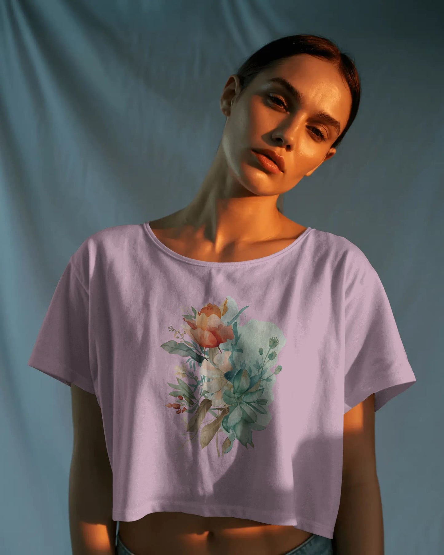 Flower -Crop Top