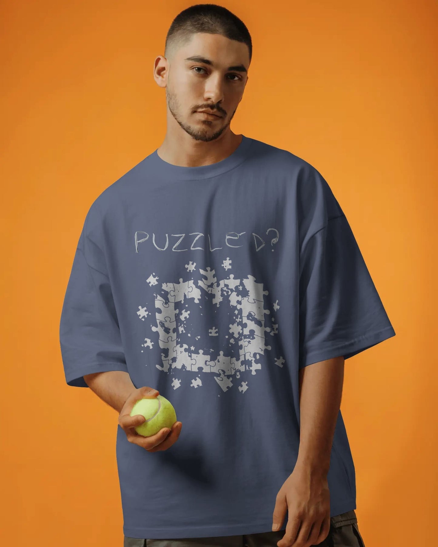 Puzzled- Men Oversize T-shirt