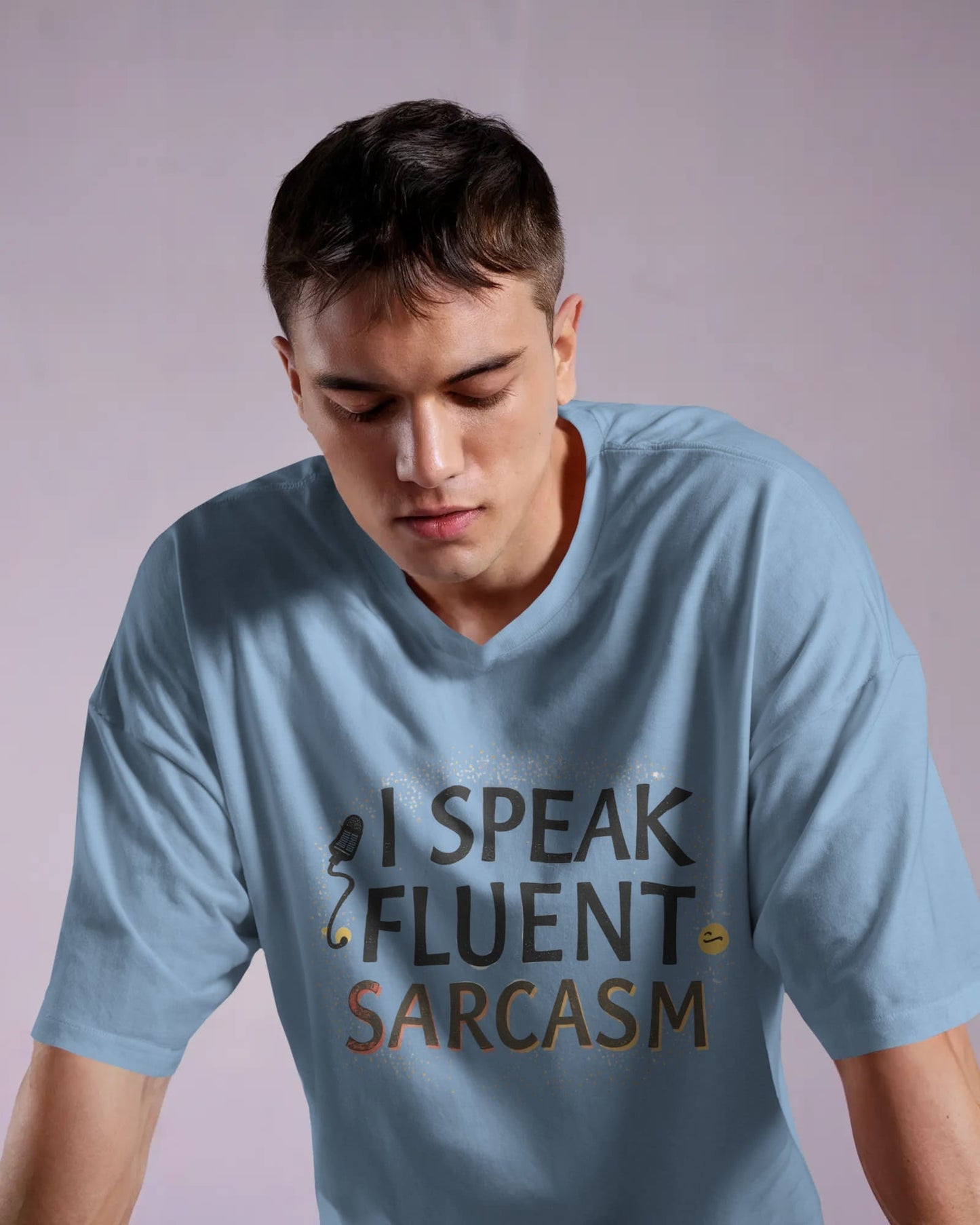 Fluent Sarcasm- Men Oversize T-shirt