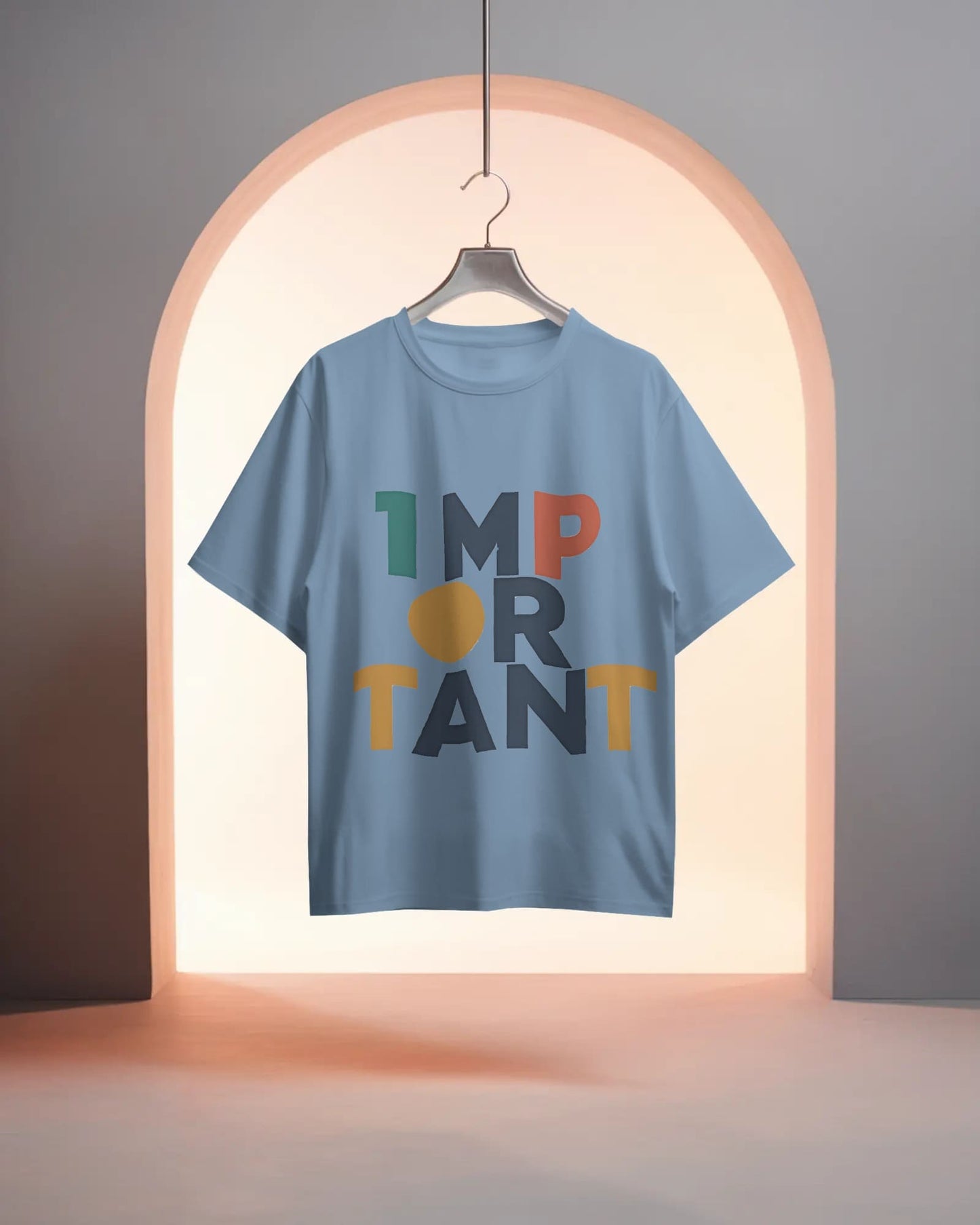 Important Word Art-Women Oversize T-shirt