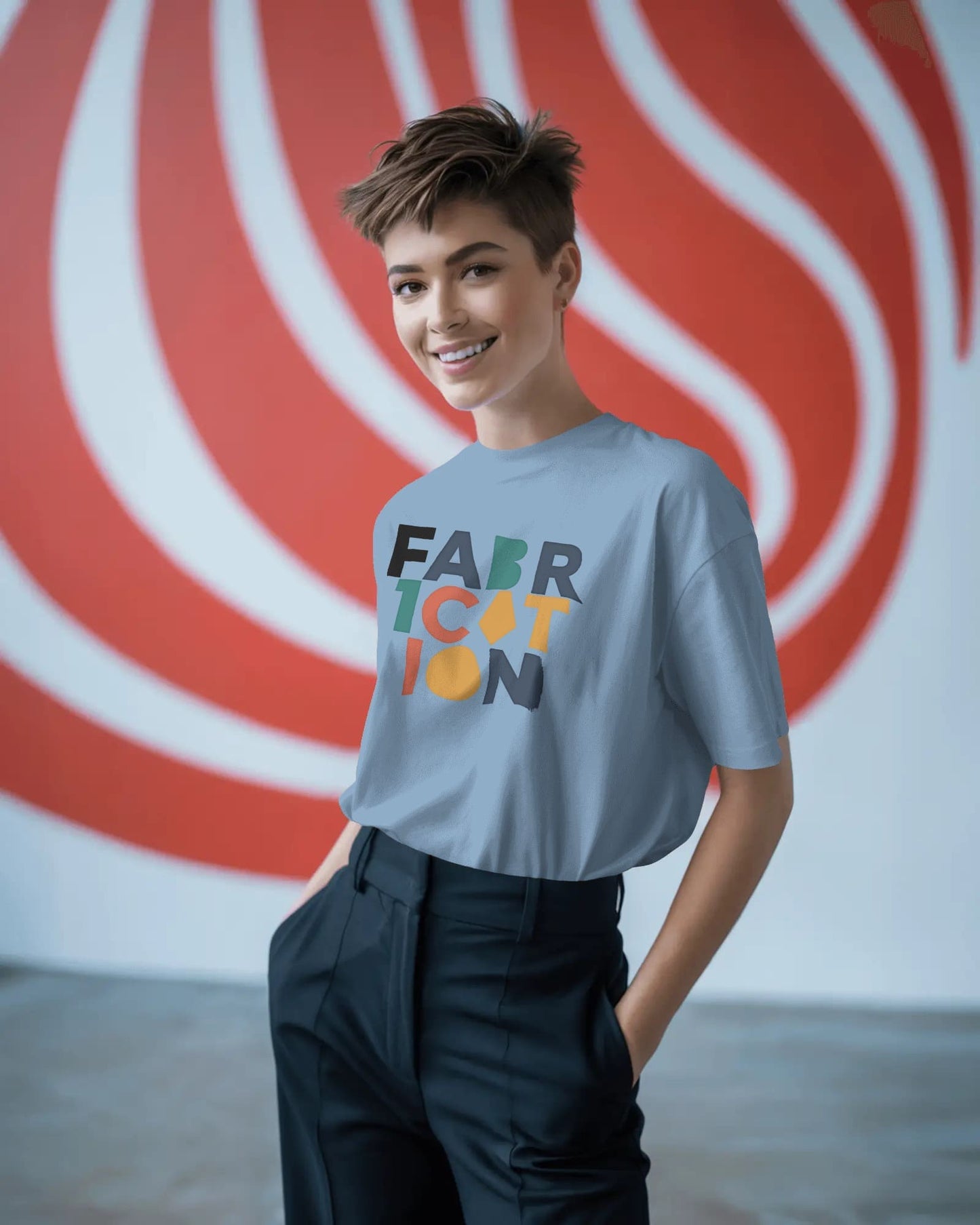 Fabrication Word Art- Women Oversize t-shirt