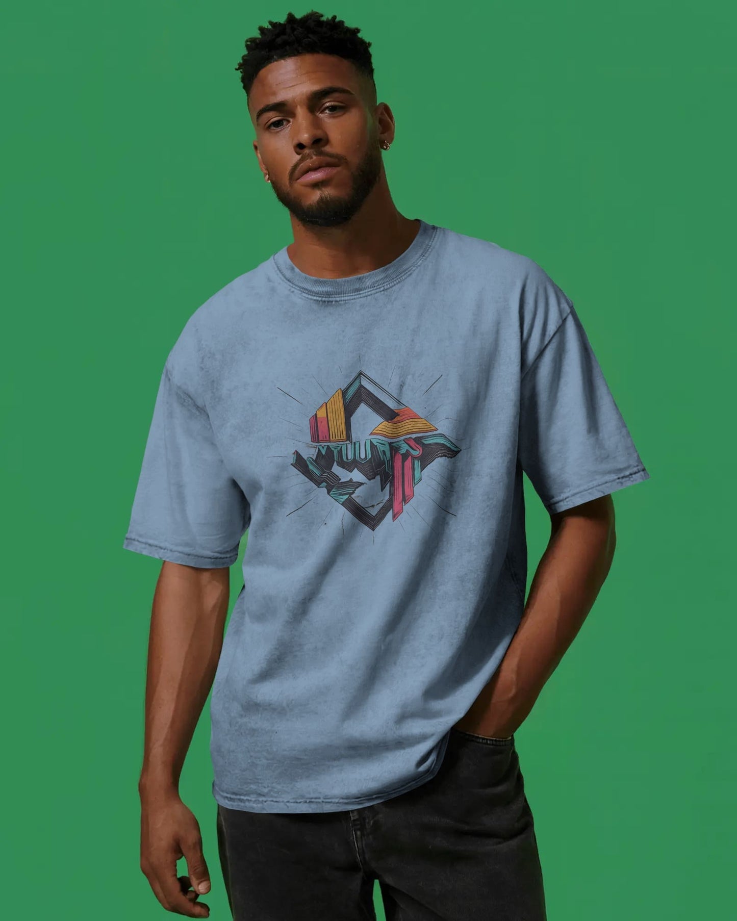Illuded Art Work- Men Oversize T-shirt