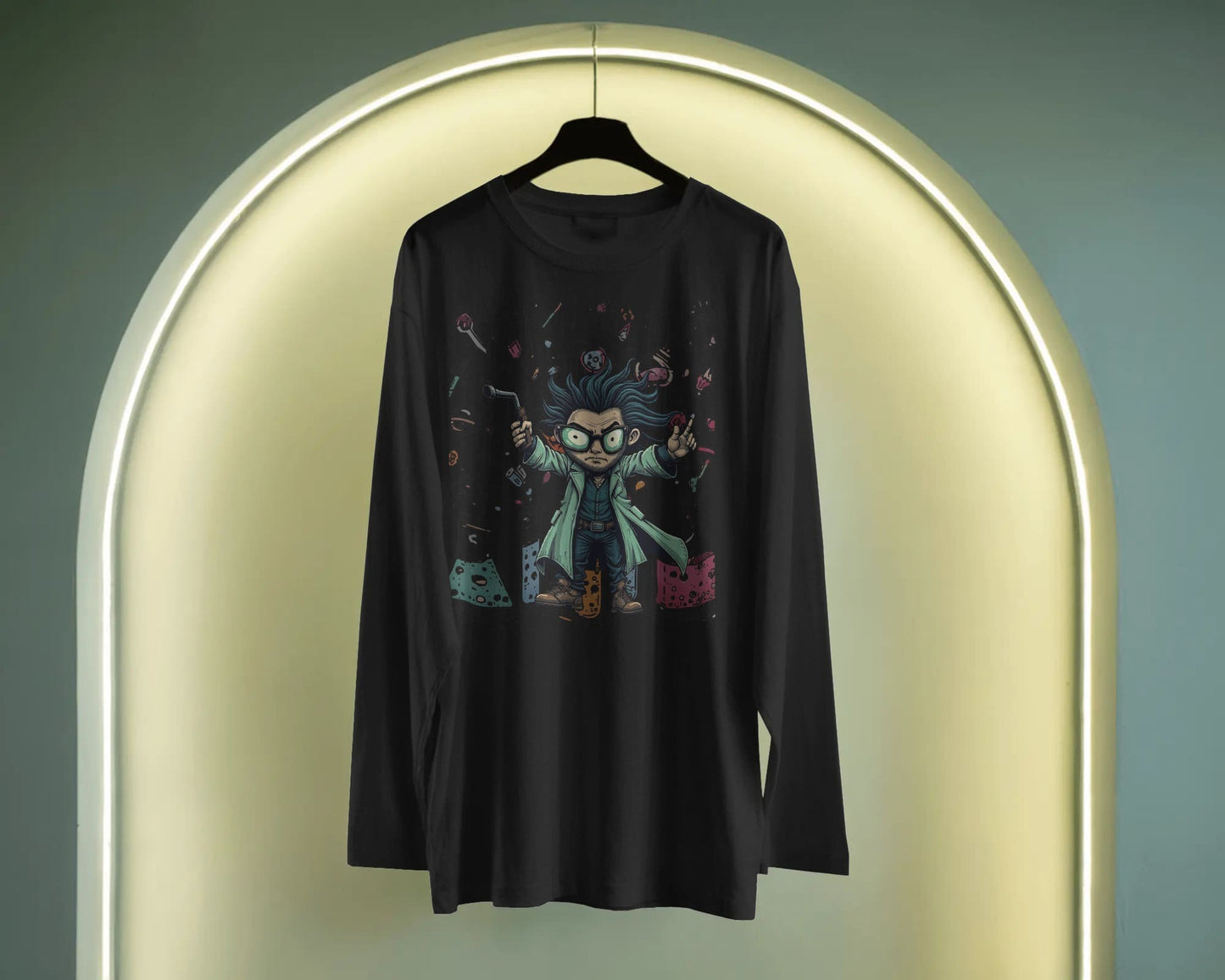 Scientists Experiment- Men Full Sleeve T-shirt