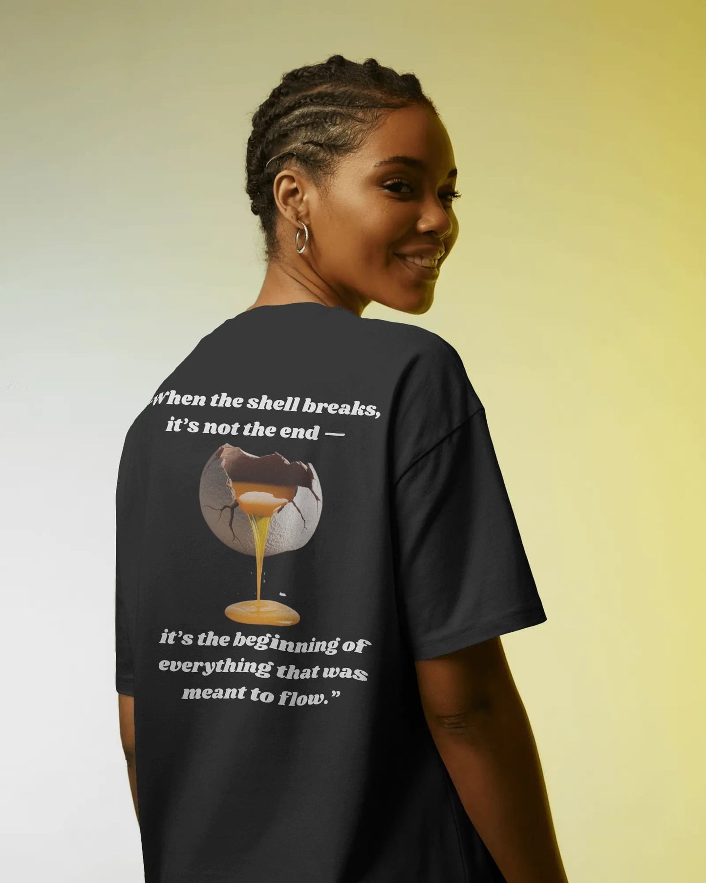 Moon Shell Breaks- Women Oversize T-shirt