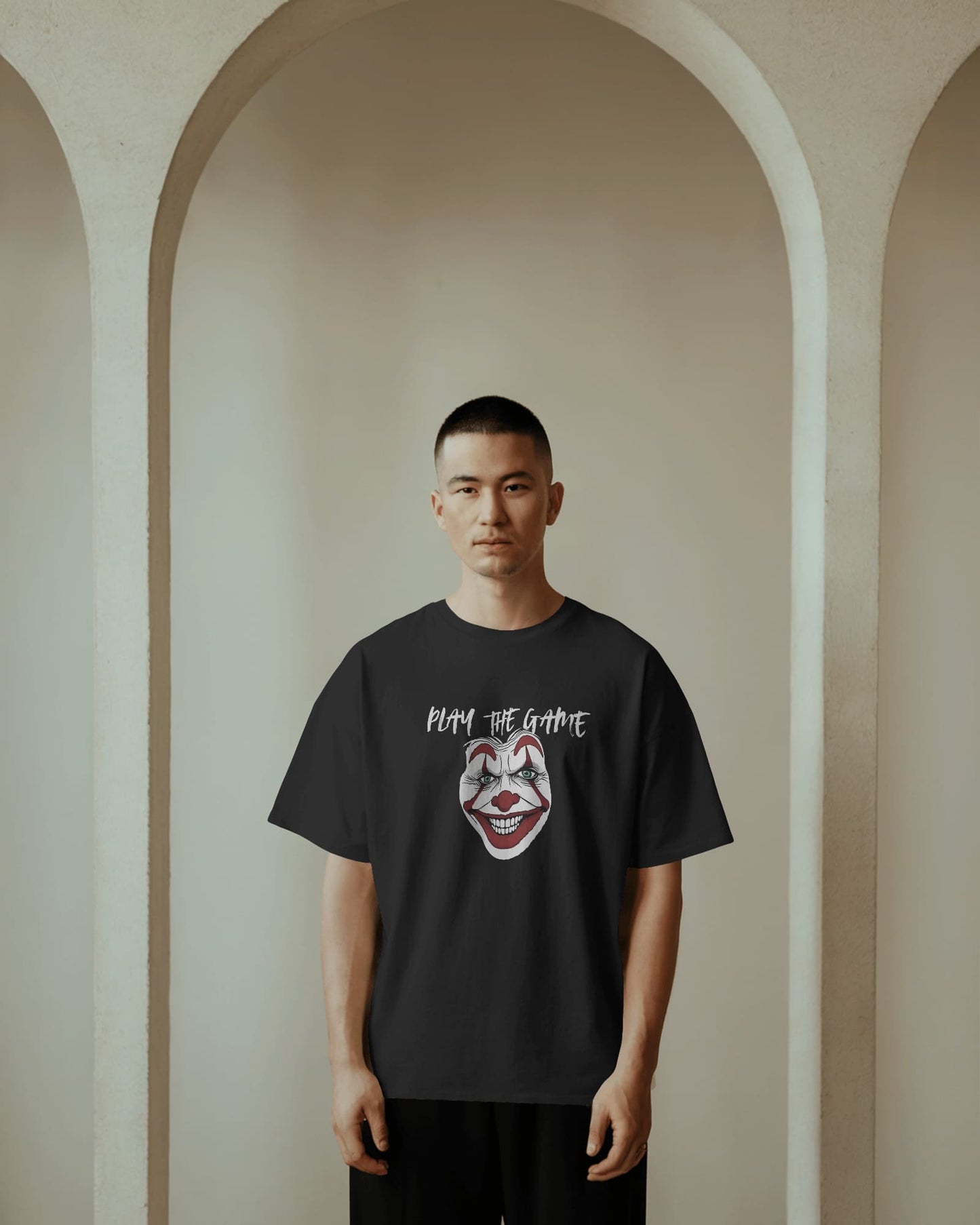 Clown- Play the Heart- Men Oversize T-shirt