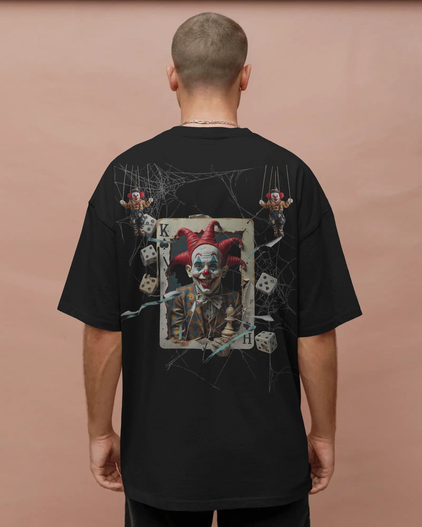 Clown- Play the Heart- Men Oversize T-shirt