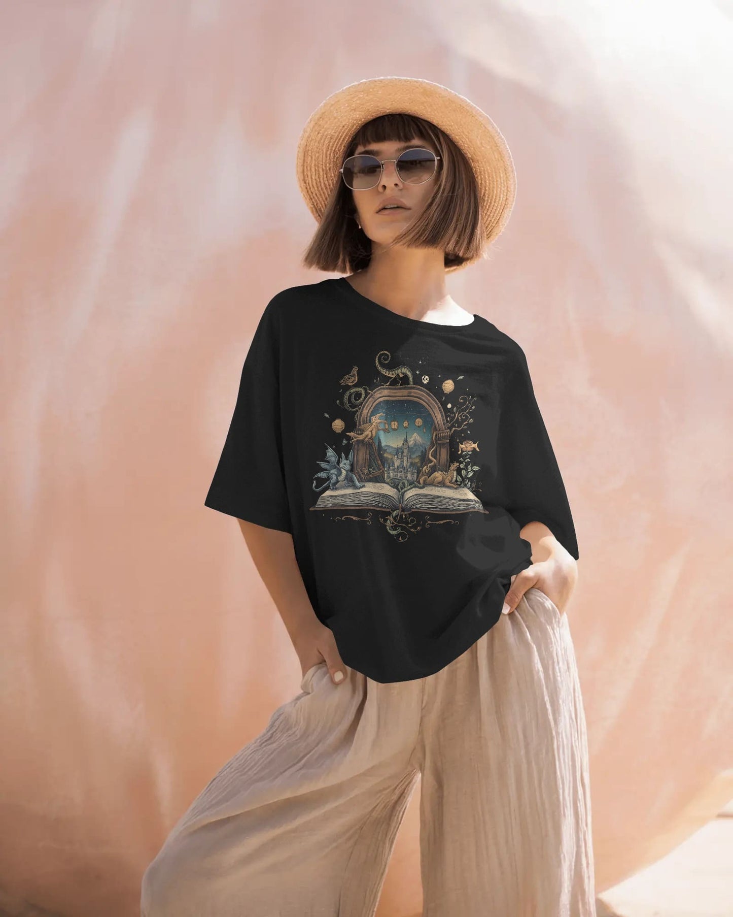 Magical Book- Women Oversize T-shirt