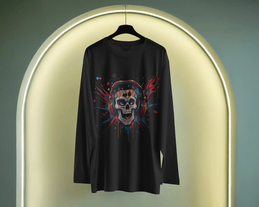 The Skull Art- Men Full Sleeve T-Shirt