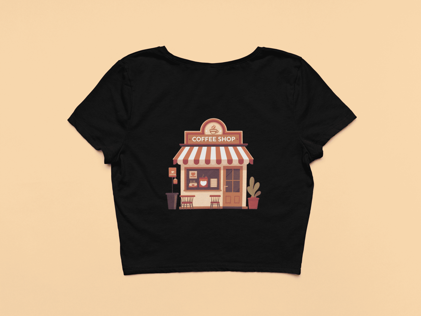 Coffee House-Crop Top