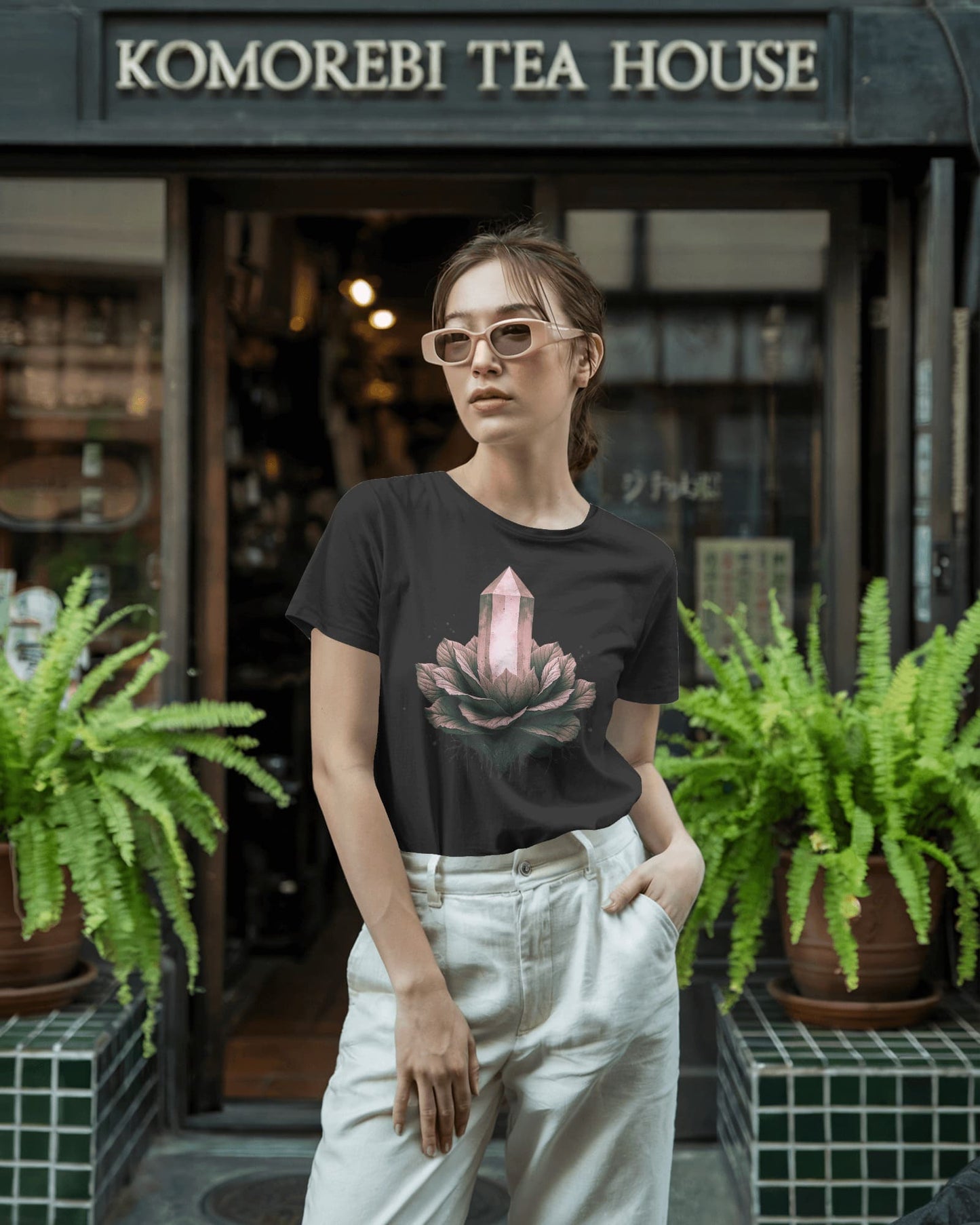 Crystal- Women Half Sleeve Round Neck T-shirt