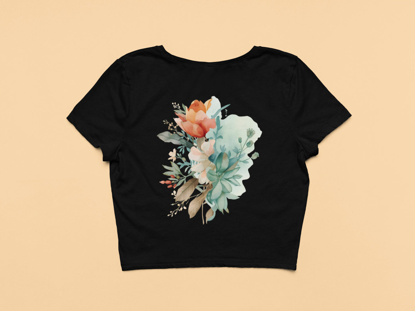 Flower -Crop Top