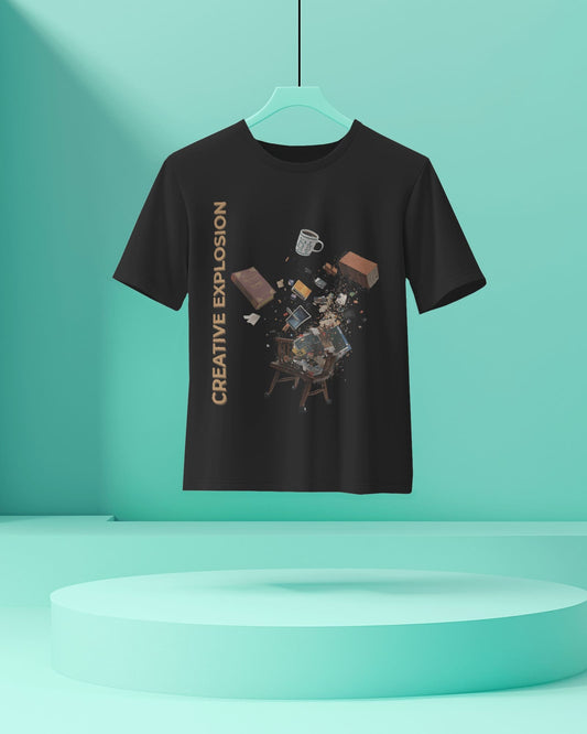 Creative Explosions- Women Half Sleeve Round Neck T-shirt