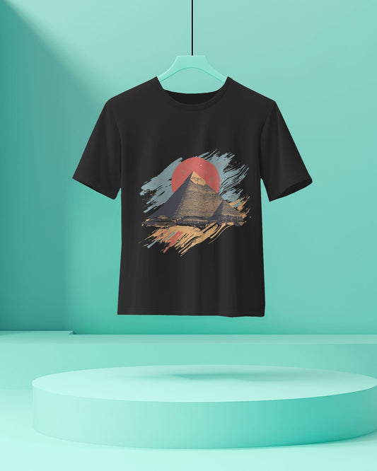 Pyramid- Women Half Sleeve Round Neck T-shirt
