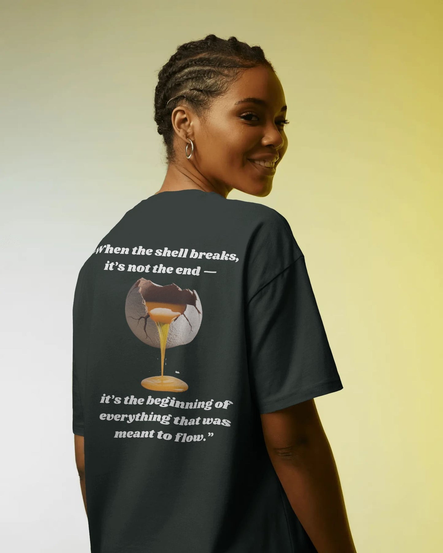 Moon Shell Breaks- Women Oversize T-shirt