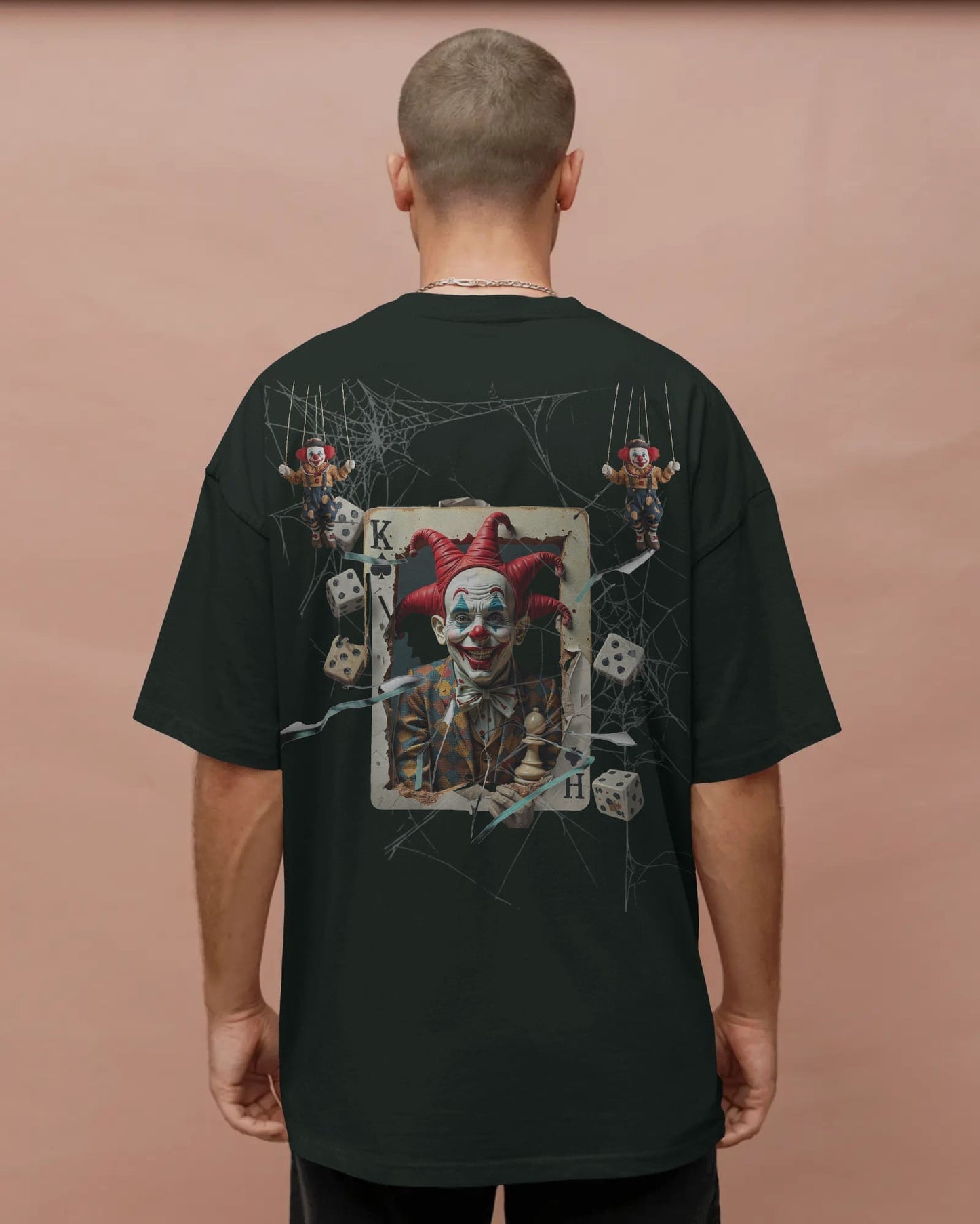 Clown- Play the Heart- Men Oversize T-shirt