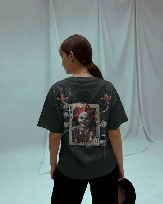 Clown- Play the Heart- Women Oversize T-shirt