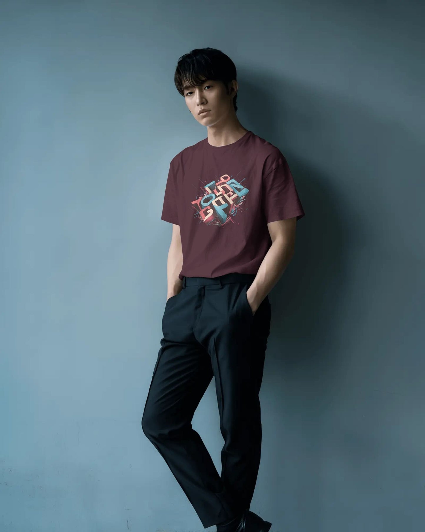 Illuded Word Art-Men Oversize T-shirt