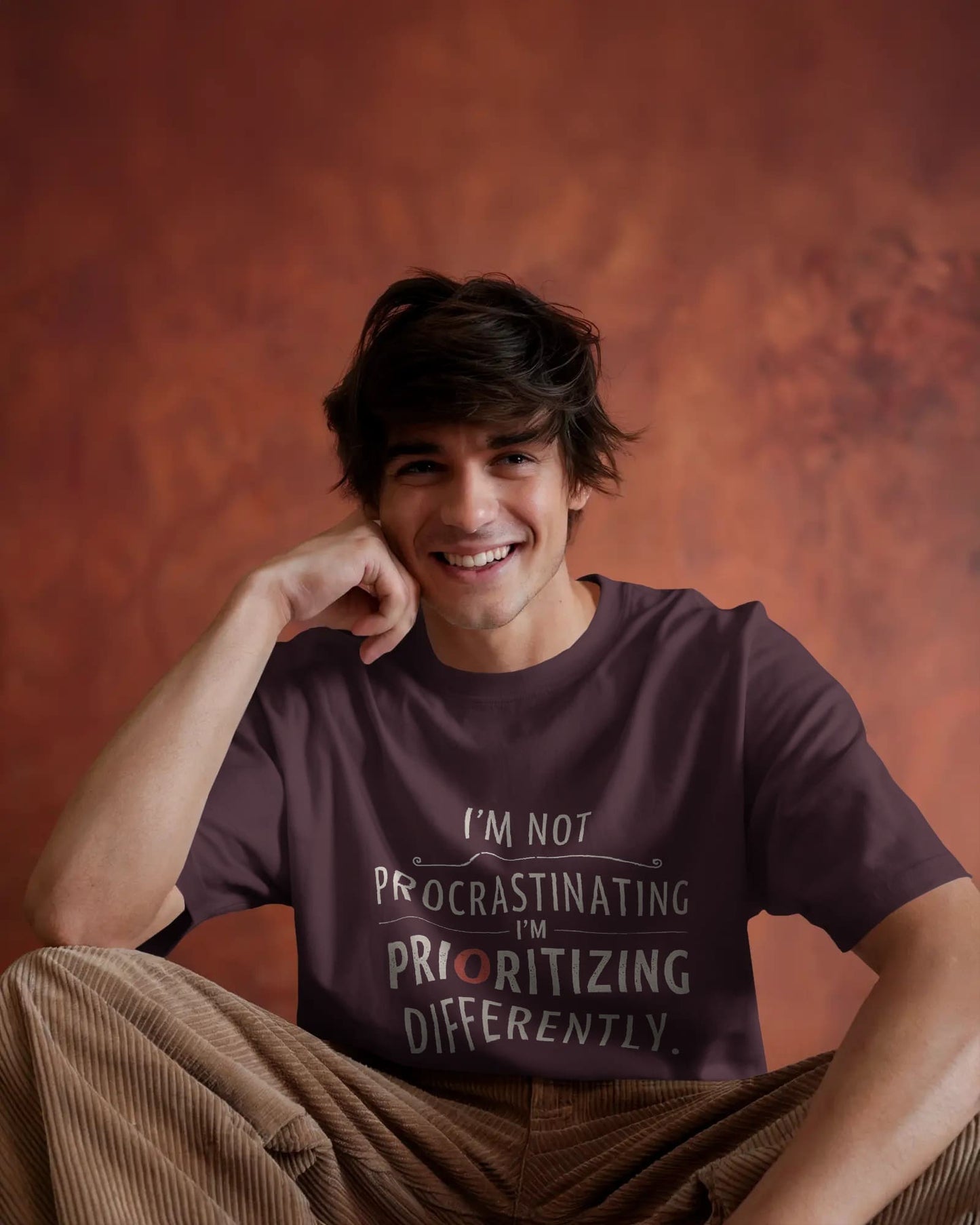 I'm not Procrastinating- Men Oversize T-shirt