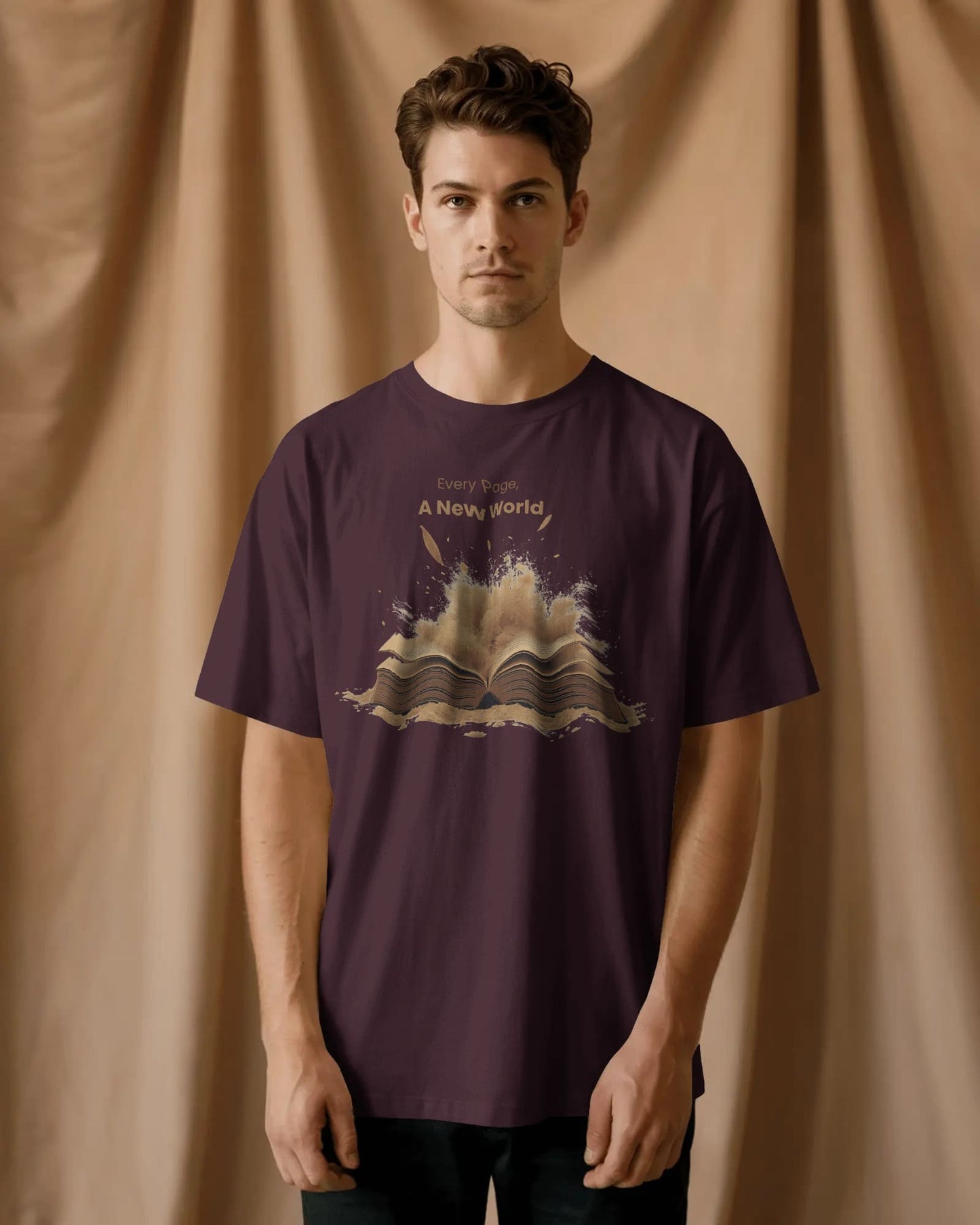 Sand Book- Men Oversize T-shirt