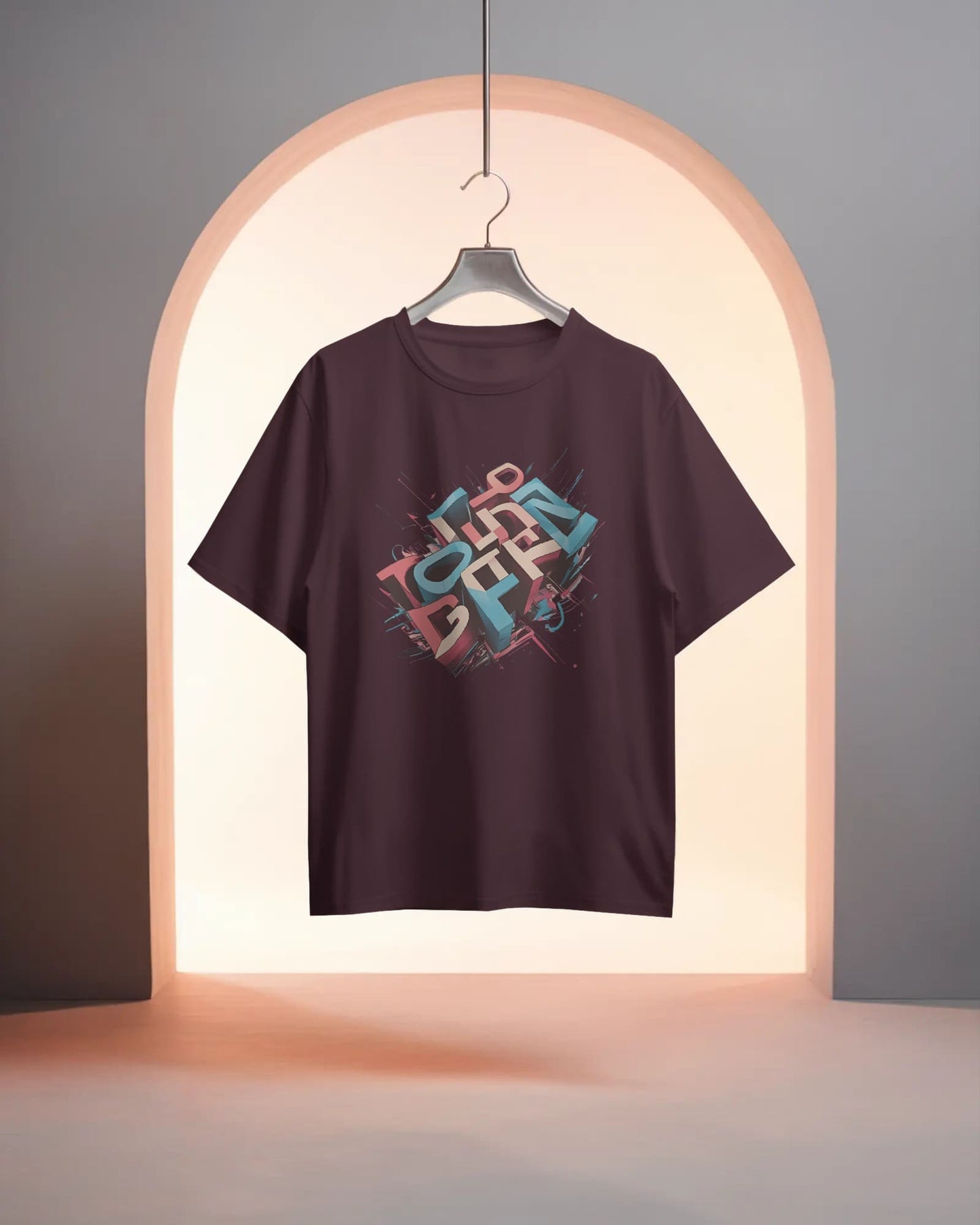Illuded Word art-Women Oversize T-shirt