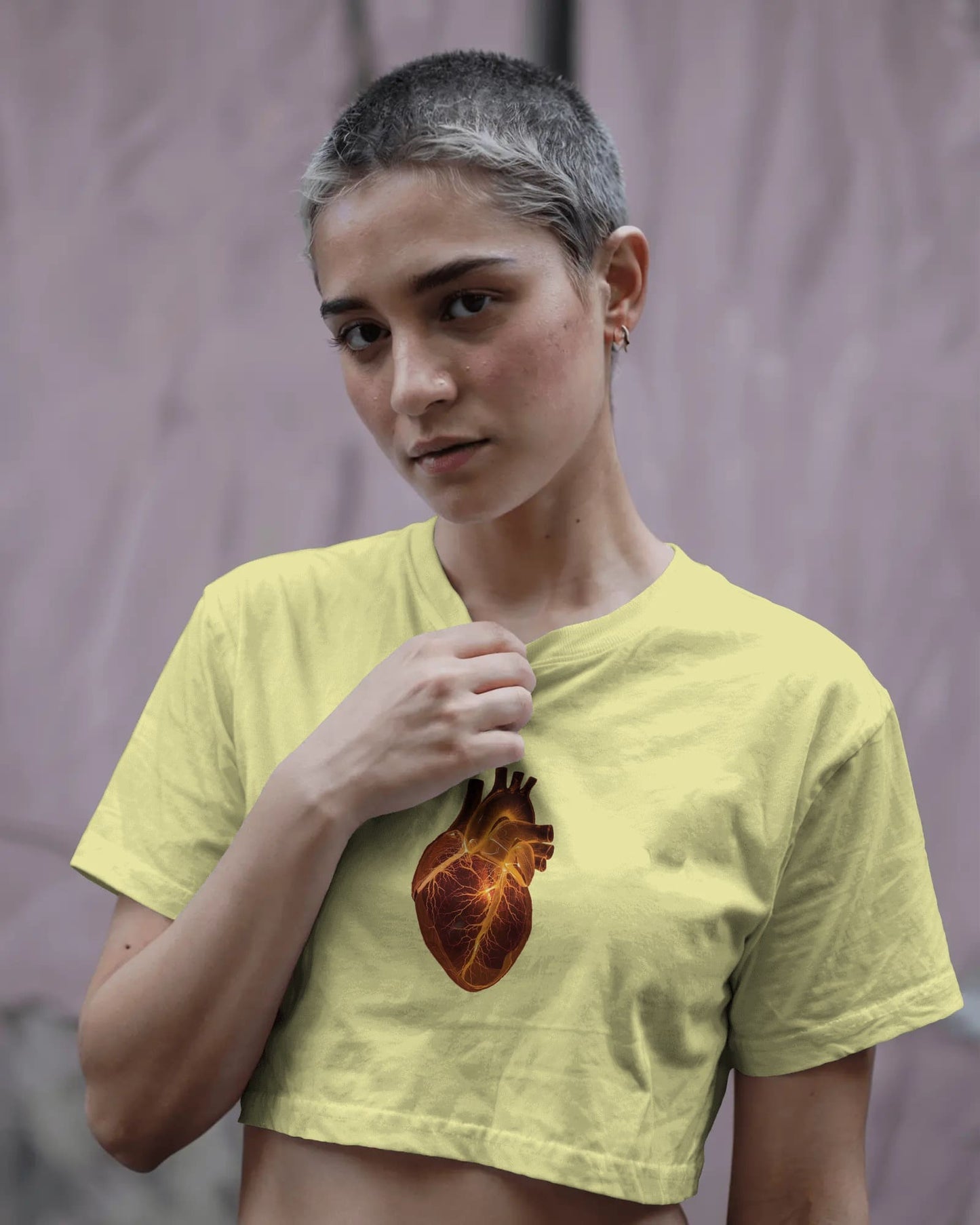 Glass Heart- Crop Top