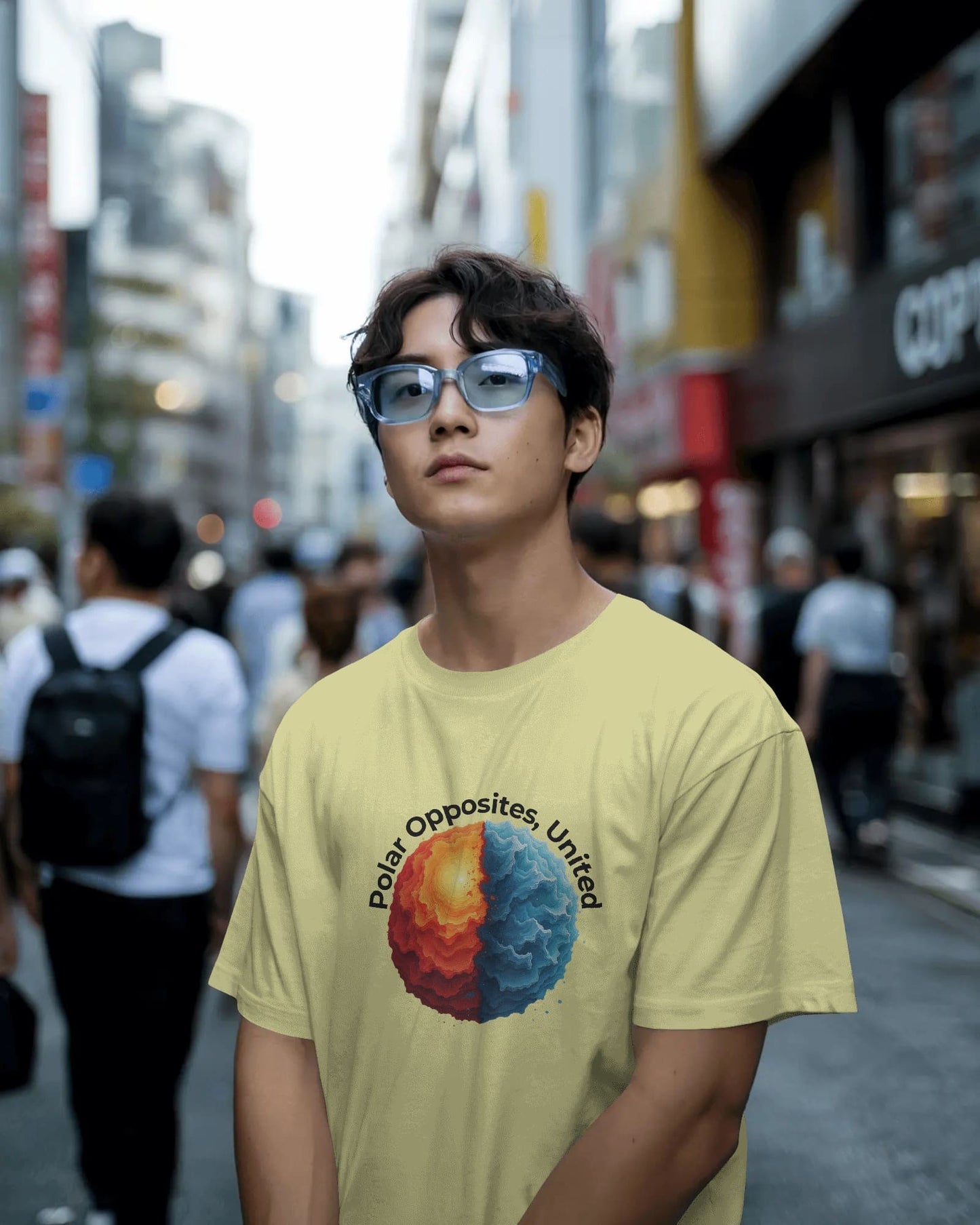 Polar Opposite- Men Half Sleeve Round Neck T-shirt
