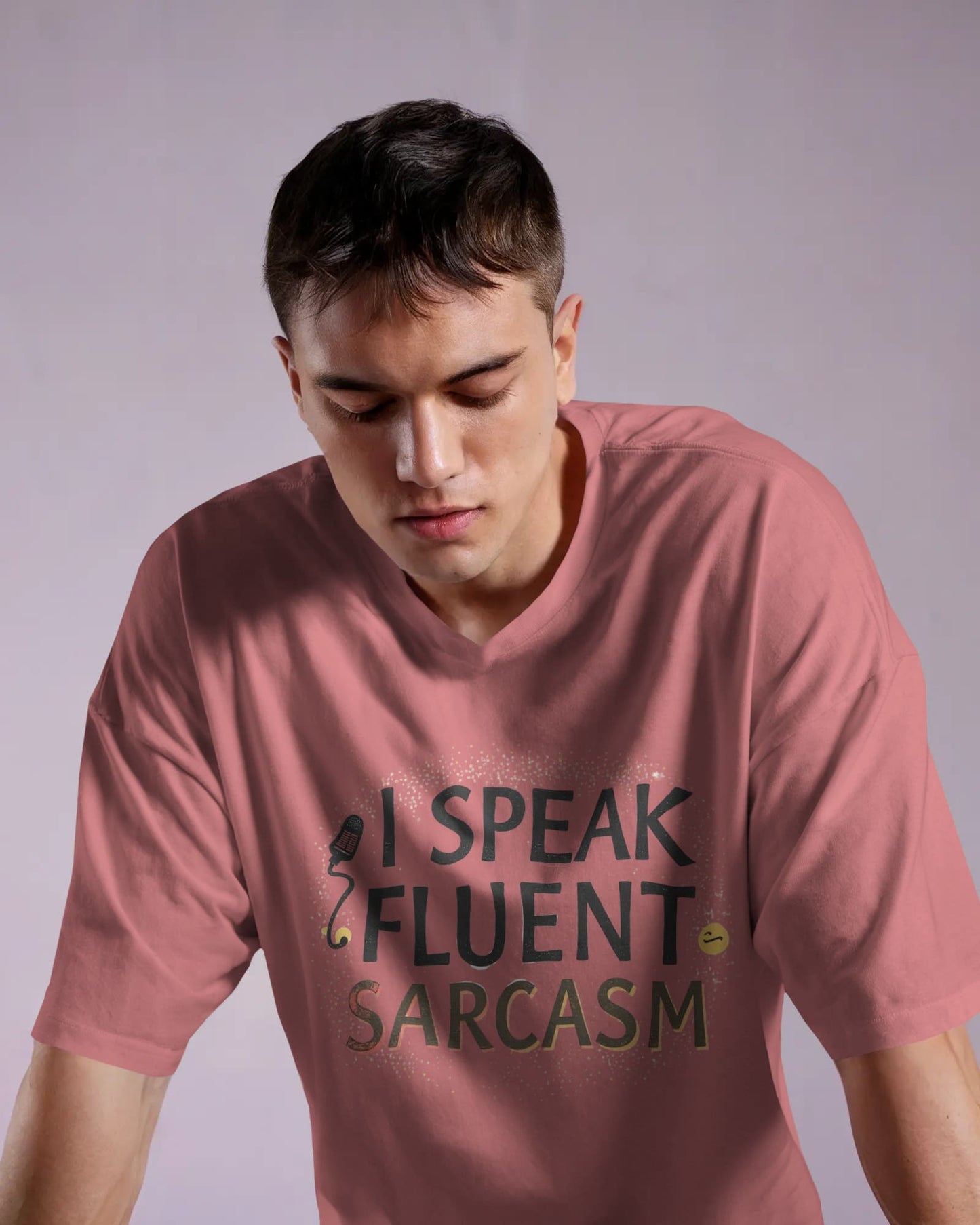 Fluent Sarcasm- Men Oversize T-shirt