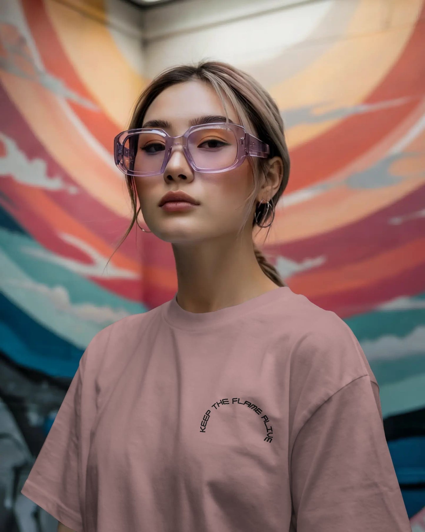 Fire- keep the flame alive- Women Oversize T-shirt