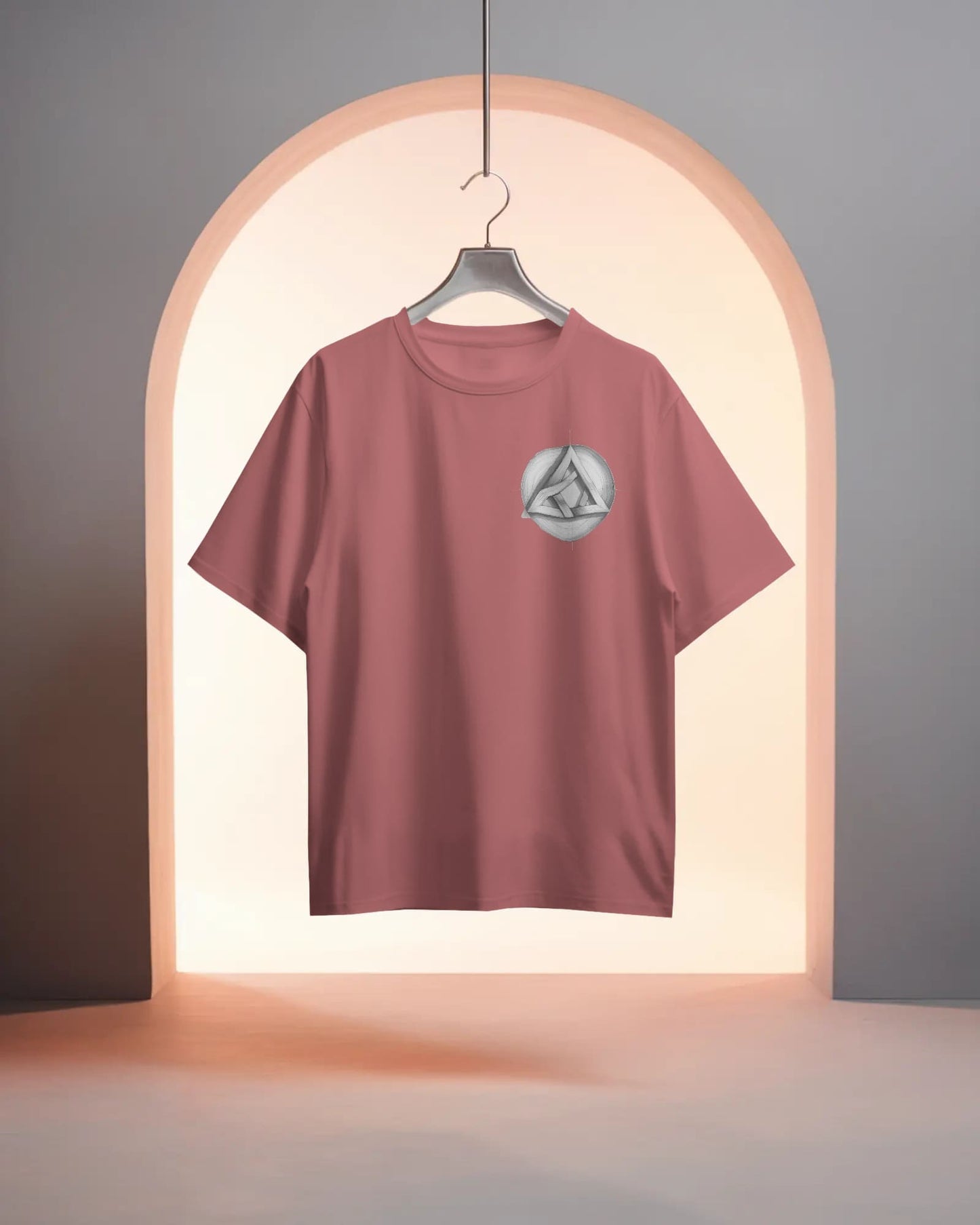 Circle Triangle Logo- Men Oversize T-shirt