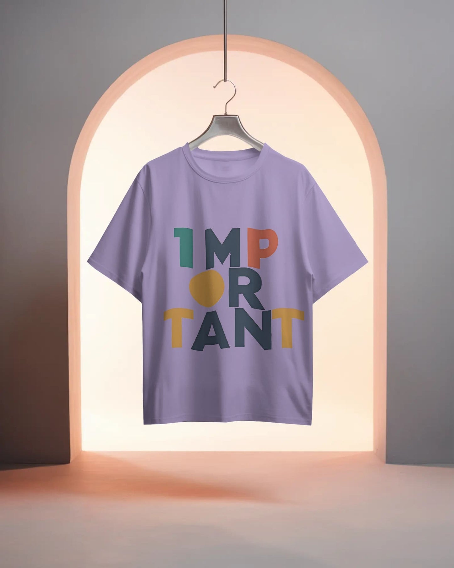 Important Word Art-Women Oversize T-shirt
