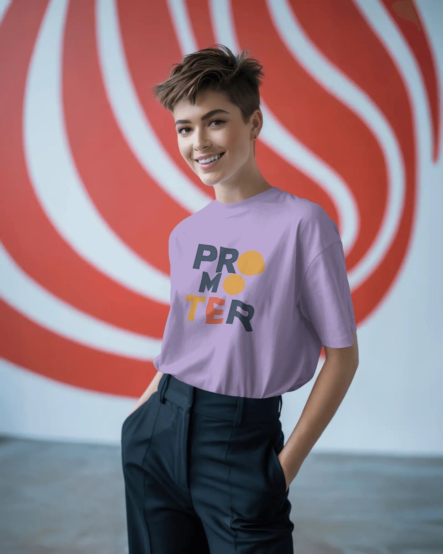 Promoter Word Art-Women Oversize T-shirt