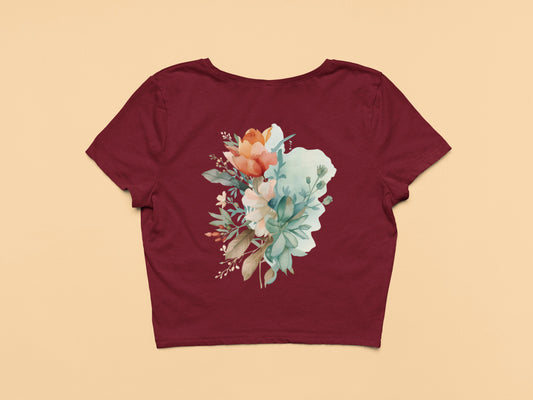 Flower -Crop Top