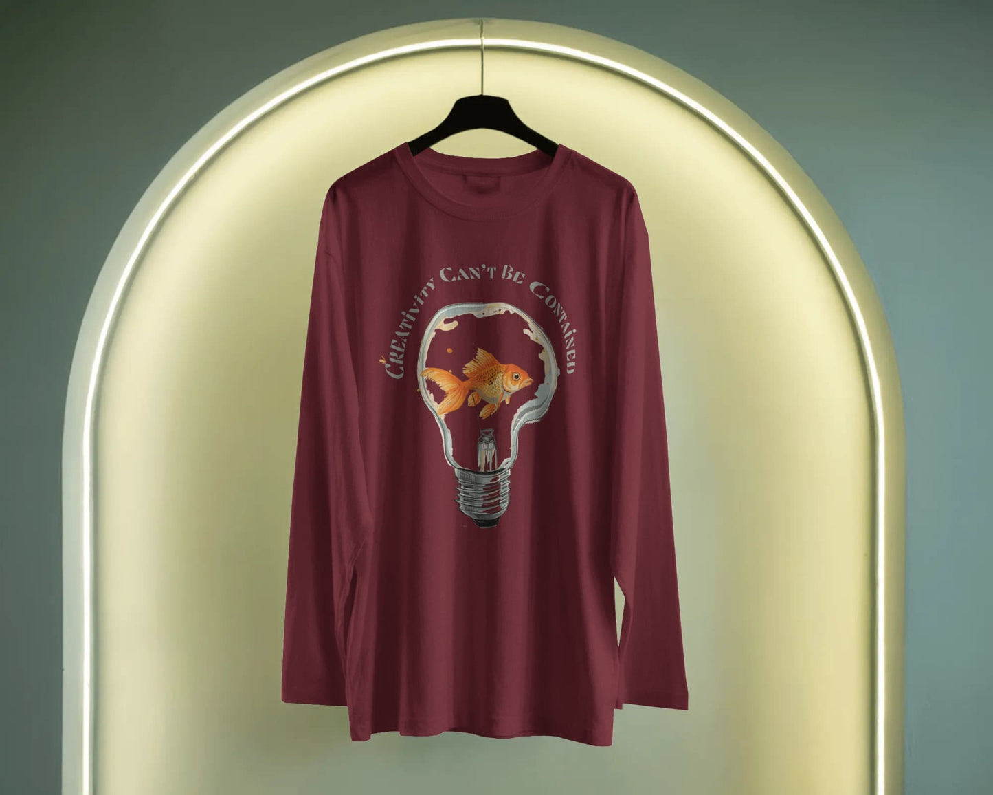 Creativity Can't be Contained- Men Full Sleeve T-shirt