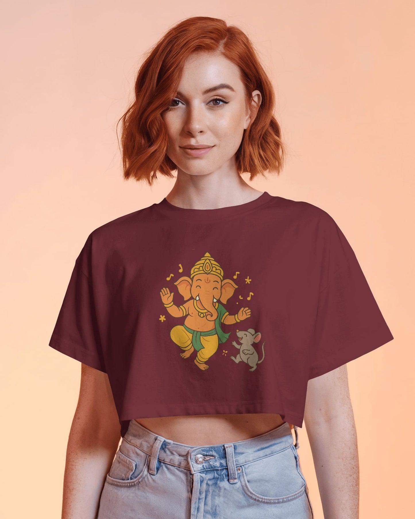 Dancing Ganesh ji with rat