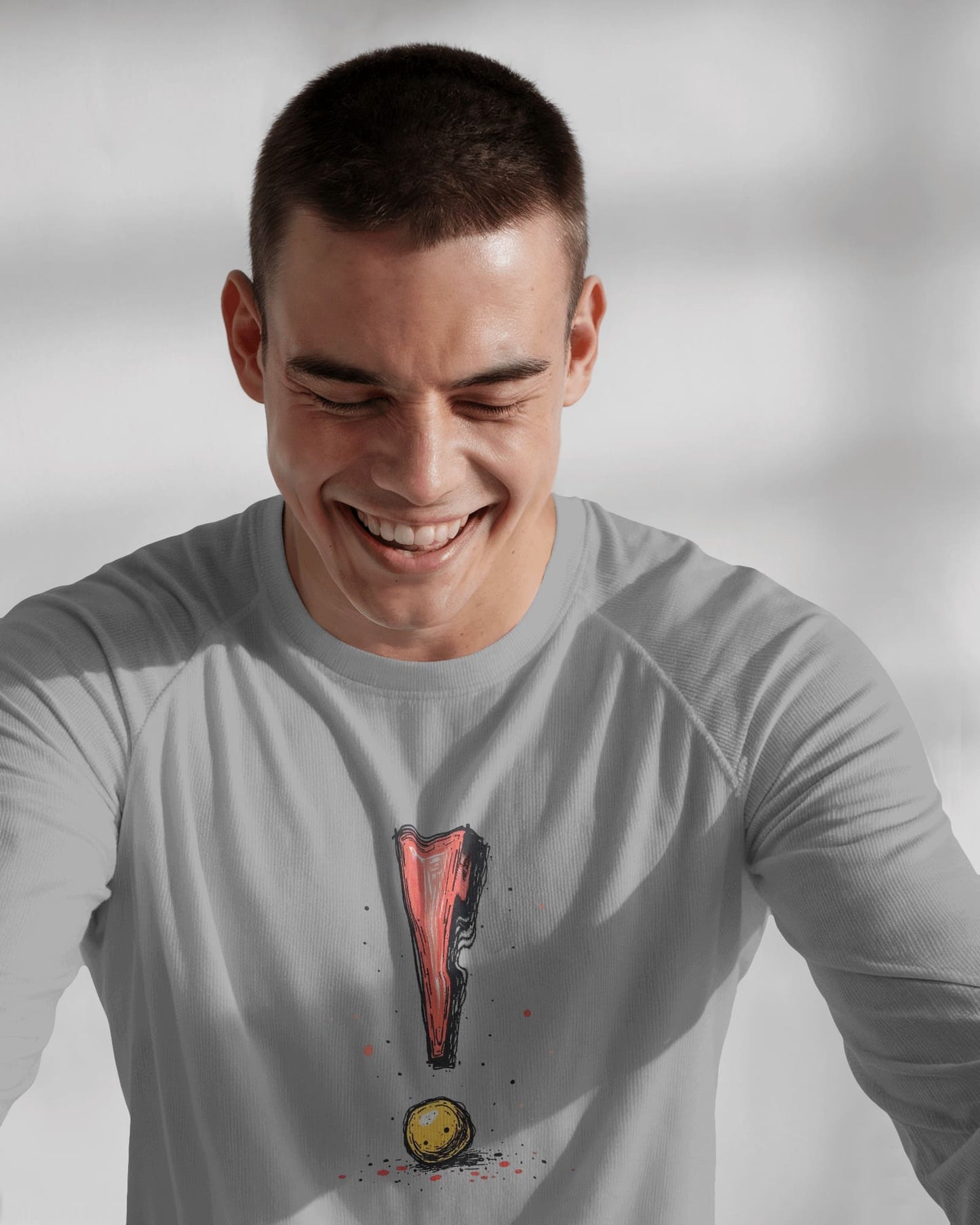 Exclamatory mark- Men Full Sleeve T-shirt