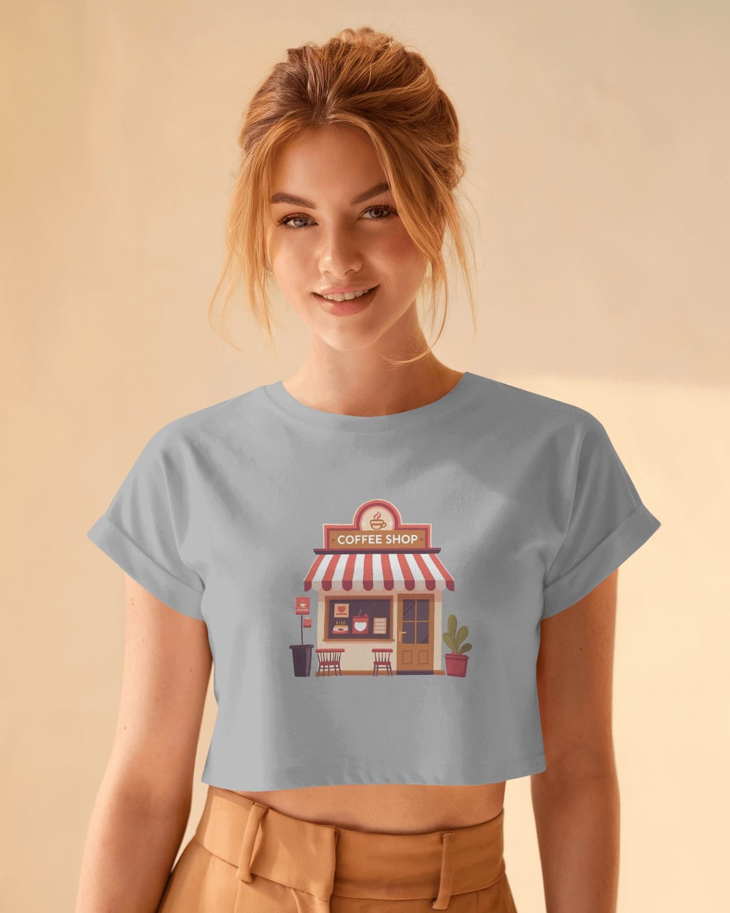 Coffee House-Crop Top