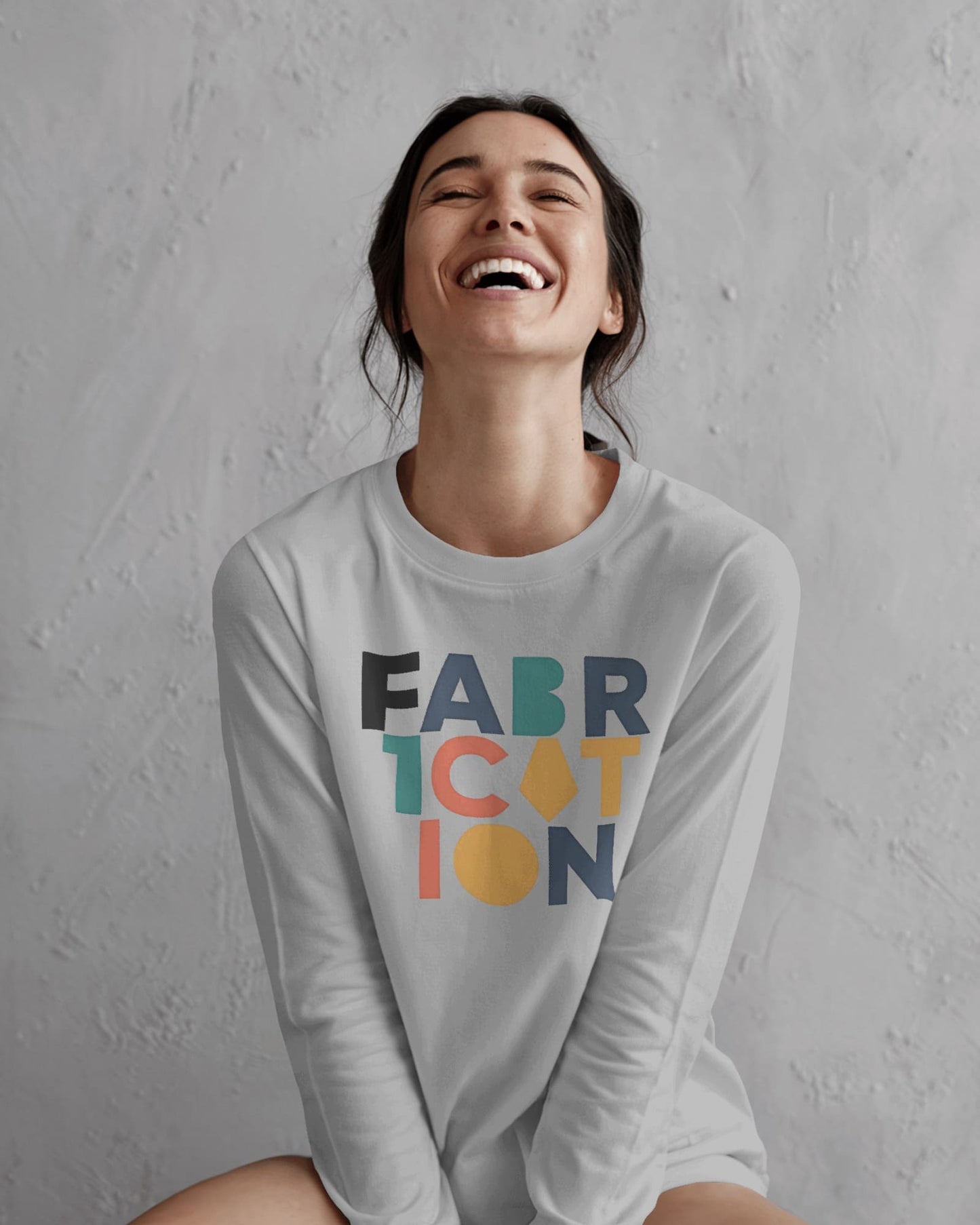 Fabrication word art- Women Full Sleeve T-shirt