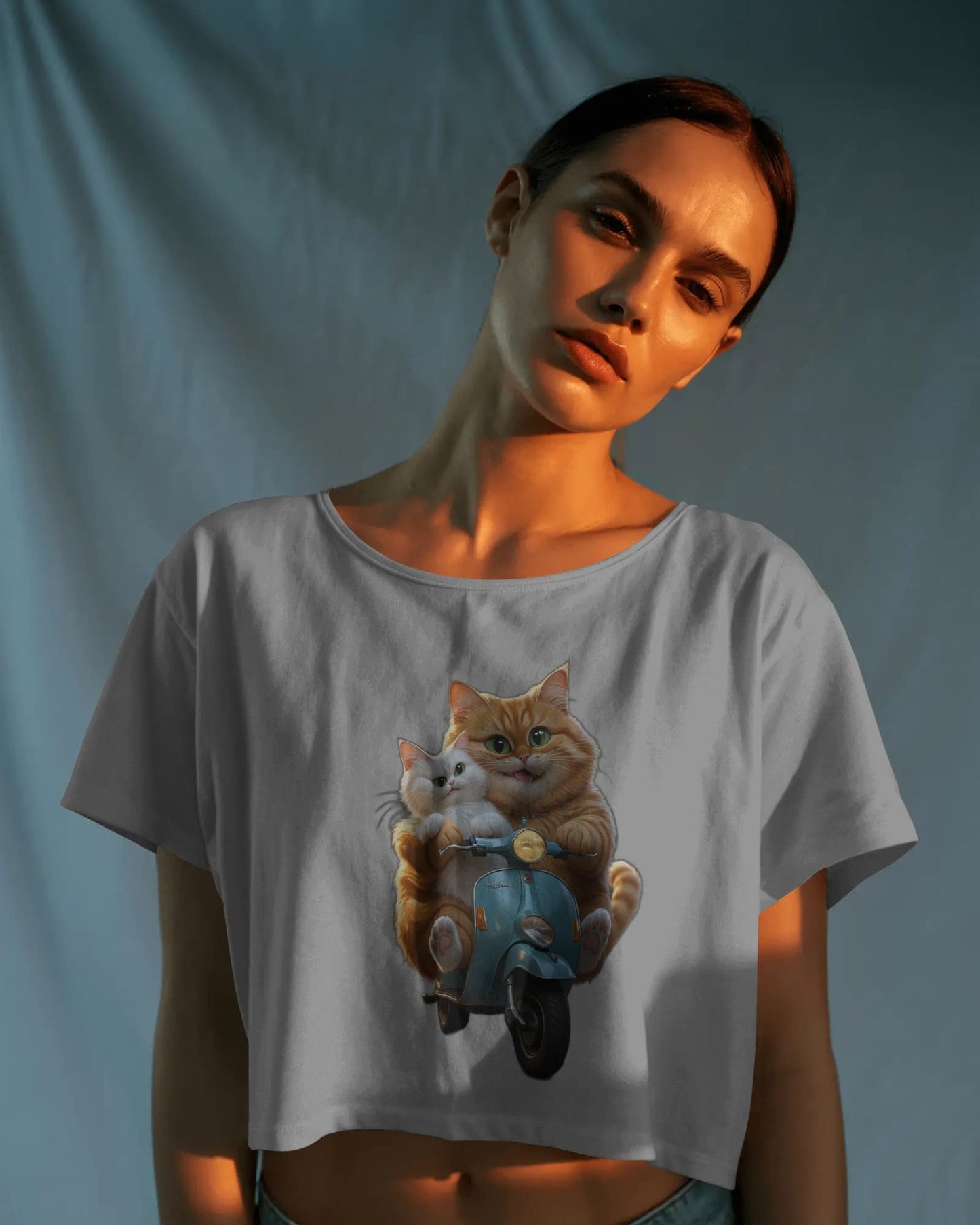 Cute Cat on Scooter